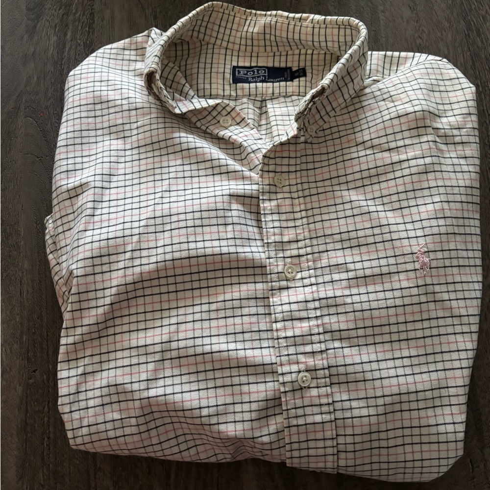 Polo by Ralph Lauren Men's Beige Checkered Shirt